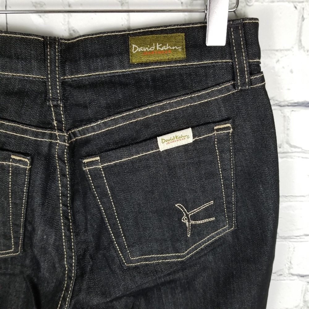 DAVID KAHN | flare leg dark wash jeans